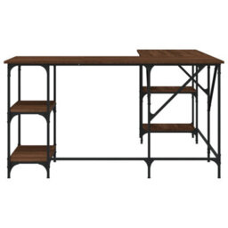 Berkfield Desk Brown Oak 139X139X75 Cm Engineered Wood - thumbnail 4