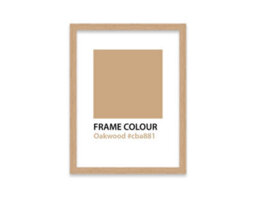 A5 Oak Picture Frame With Mount For A6 (10.5 X 14.8Cm - 4.1 X 5.8In) Poster, Photo, Artwork, Or Print. - thumbnail 3