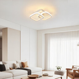 Pheashine Modern Ceiling Light, White Ceiling Light,with,tri-Color Light 3000K/4500K/6500K For Bedrooms, Living Rooms. - thumbnail 7