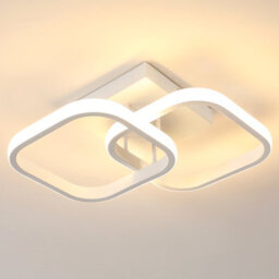 Pheashine Modern Ceiling Light, White Ceiling Light,with,tri-Color Light 3000K/4500K/6500K For Bedrooms, Living Rooms. - thumbnail 1
