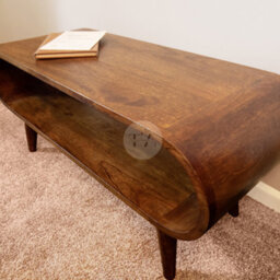Tapromis Round Mid Century Danish Style Low Coffee Table - thumbnail 6