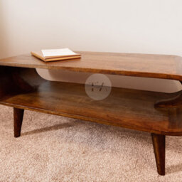 Tapromis Round Mid Century Danish Style Low Coffee Table - thumbnail 4