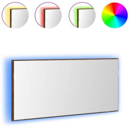 Walplus Bathroom Mirror Brown Oak 80 X 8.5 X 37 Cm Engineered Wood - thumbnail 3