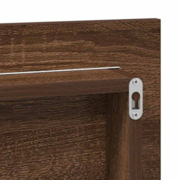 Walplus Bathroom Mirror Brown Oak 80 X 8.5 X 37 Cm Engineered Wood - thumbnail 9