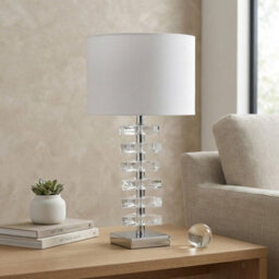 Garden Greatness Maison Acrylic Silver Table Lamp - thumbnail 2