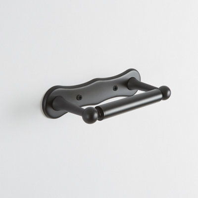 Homestylestore Black Wall Hung Bathroom Toilet Roll Holder - image 1
