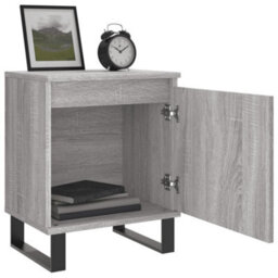 Berkfield Elegant Bedside Cabinets 2 Pcs Grey Sonoma 40X30X50 Cm Engineered Wood - thumbnail 4