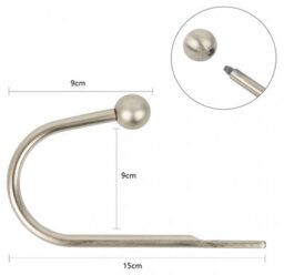 Curtain Tiebacks, Hooks, Metal Curtains, U-Shaped Curtains For Bedrooms, Living Rooms, Bathrooms, And Kitchens - thumbnail 2