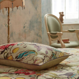 Ew By Edinburgh Weavers Morton Floral Cotton Sateen Duvet Cover Set, Double, Beige - thumbnail 4