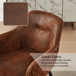 Sonara Dining Chair Faux Leather Modern Style For Dining Room Set Of 2 - thumbnail 8