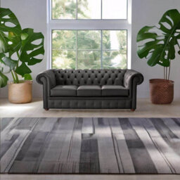 Chesterfield 3 Seater Shelly Havannah Leather Sofa Bespoke In Classic Style - thumbnail 3