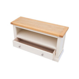 Cabinet Bits Castelli Off White 1 Drawer Tv Cabinet Chrome Knob - thumbnail 4