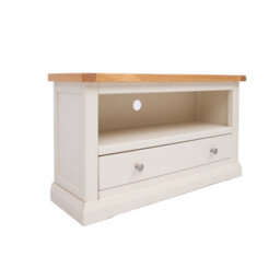 Cabinet Bits Castelli Off White 1 Drawer Tv Cabinet Chrome Knob - thumbnail 2