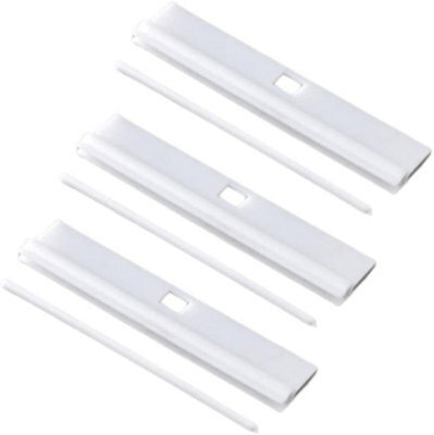 SISI UK Diy Adjustable Vertical Blind Hanger 127mm Replacement White Hangers For Slats Louvre First Blinds Slats Accessories Pack Of 20 - image 1