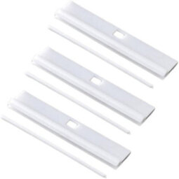 SISI UK Diy Adjustable Vertical Blind Hanger 127mm Replacement White Hangers For Slats Louvre First Blinds Slats Accessories Pack Of 20