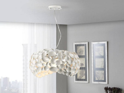 Luminosa Lighting Luminosa Narisa 5 Light Ceiling Pendant Matt White, G9 - Uk Stock - image 1