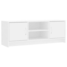 Berkfield Tv Cabinet White 102X30X37.5 Cm Engineered Wood - thumbnail 2