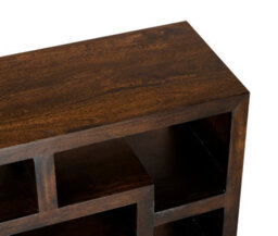 Buttercup Farm Yoga Straight Tv Unit - Mango Wood - L40 X W110 X H70 Cm - Dark Finish - thumbnail 3