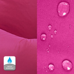 Beautiful Beanbags Beanbag Cube Footstool - Water-Resistant Bean Bag Pouffe For Indoor Or Outdoor Use - Pink - thumbnail 2