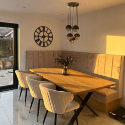 Ashford Blake Solid Oak Dining Table With Slim X Legs - thumbnail 1