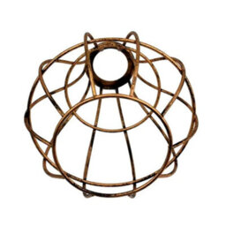 Metal Black Wire Cage Ceiling Light Shade Easy Fit Lamp Shade, Ceiling Hanging Indoor Pendant Light Lampshade (Black) - thumbnail 9