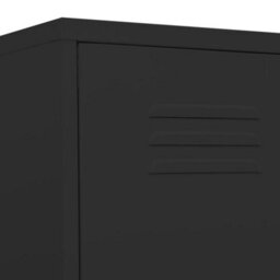 Vidaxl Locker Cabinet Black 35X46X180 Cm Steel - thumbnail 7