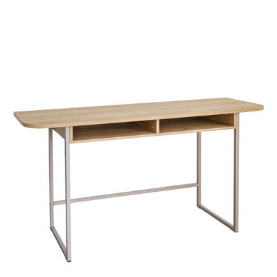 Furniture To Go Darlington Console Table With 2 Open Shelves And Oak Top - image 1