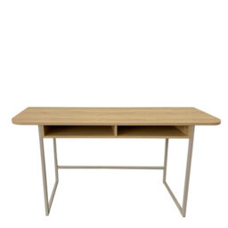 Furniture To Go Darlington Console Table With 2 Open Shelves And Oak Top - thumbnail 3