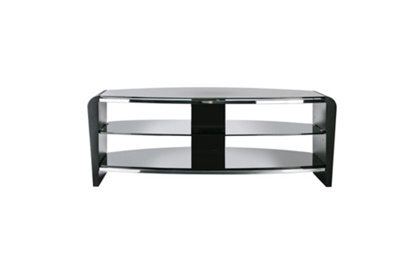 Alphason Francium Tv-Stand With 3 Shelves Black - image 1