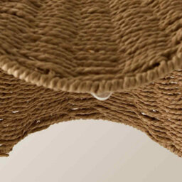 Valuelights Loretta Natural Wicker Wave Easy Fit Pendant Light Shade And Bulb - thumbnail 5