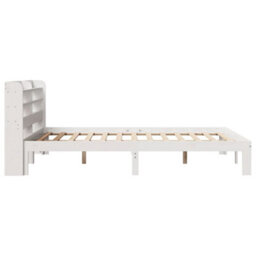Berkfield Bed Frame With Headboard Without Mattress White 160X200 Cm - thumbnail 5