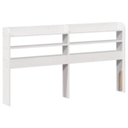 Berkfield Bed Frame With Headboard Without Mattress White 160X200 Cm - thumbnail 7