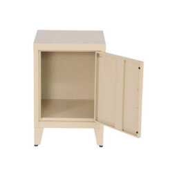 Sweeek - Set Of 2 Industrial Bedside Tables, 1 Door, Soho, Beige, 38X38X57 Cm - thumbnail 9