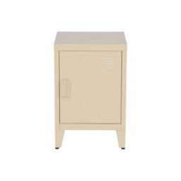 Sweeek - Set Of 2 Industrial Bedside Tables, 1 Door, Soho, Beige, 38X38X57 Cm - thumbnail 8