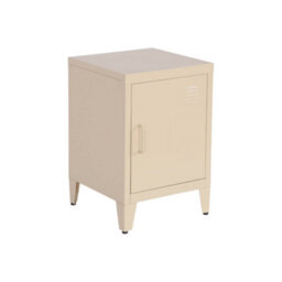 Sweeek - Set Of 2 Industrial Bedside Tables, 1 Door, Soho, Beige, 38X38X57 Cm - thumbnail 6