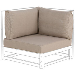 Beliani Outdoor Cushion Cover Set Timor Taupe - thumbnail 1