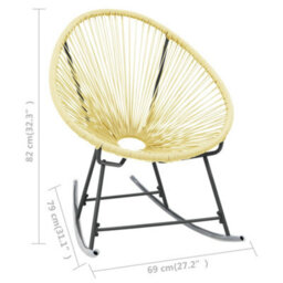 Vidaxl Outdoor Acapulco Chair Poly Rattan Beige - thumbnail 7