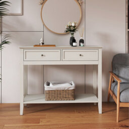 Melody Maison Large 2 Drawer Sideboard Console Table - Rowley Pale Cream Range - thumbnail 5
