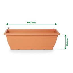 Verve Florus Rectangular Plastic Trough 1.5L (W)24.5Cm - thumbnail 3