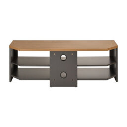 "TTAP Tnw Memphis Corner Tv Stand For Up To 50"" Tvs - Grey & Oak" - thumbnail 3