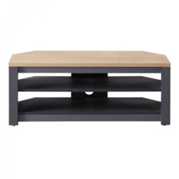 "TTAP Tnw Memphis Corner Tv Stand For Up To 50"" Tvs - Grey & Oak" - thumbnail 6