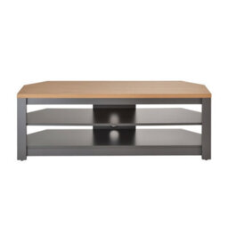 "TTAP Tnw Memphis Corner Tv Stand For Up To 50"" Tvs - Grey & Oak" - thumbnail 2