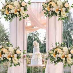 Living And Home Artificial Flower Bouquet For Home Wedding Party Decoration Table Centerpieces - thumbnail 2