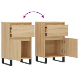 Berkfield Sideboard Sonoma Oak 40X35X70 Cm Engineered Wood - thumbnail 9