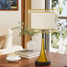 Vrygle Mid-Century Nightstand Table Lamp 3-Way Bedroom Bedside Lamps With Plug For Desk Dorm, Office - thumbnail 6