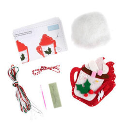 Groves Of Thames Felt Kit H/chocolate - Felt Decoration Kit: Christmas: Hot Chocolate - Trimits - thumbnail 3