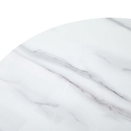 Furniture in Fashion Enrico Round Glass Coffee Table In Diva Marble Effect - thumbnail 5
