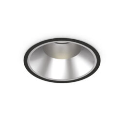 Ideal Lux Off Round Recessed Downlight Black 21.8Cm 3000K