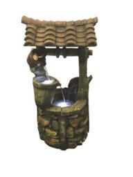 Outdoor Living UK Aqua Creations Large Well Solar Water Feature With Protective Cover - thumbnail 2