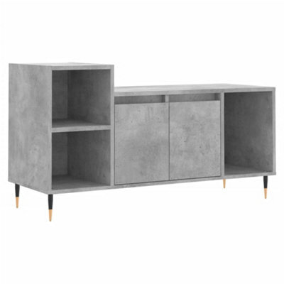 Berkfield Stylish Tv Cabinet Concrete Grey 100X35X55 Cm Engineered Wood - image 1